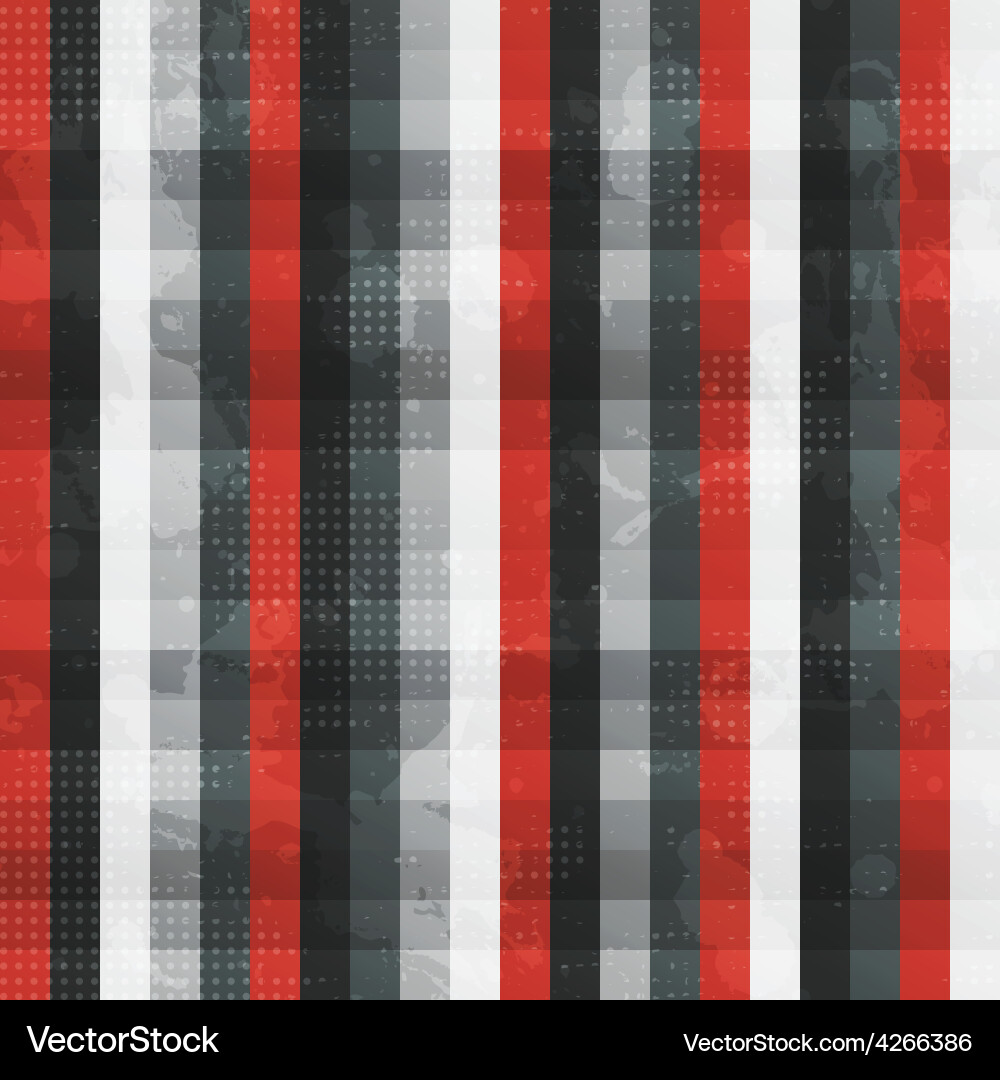Abstract red lines seamless texture with grunge Vector Image
