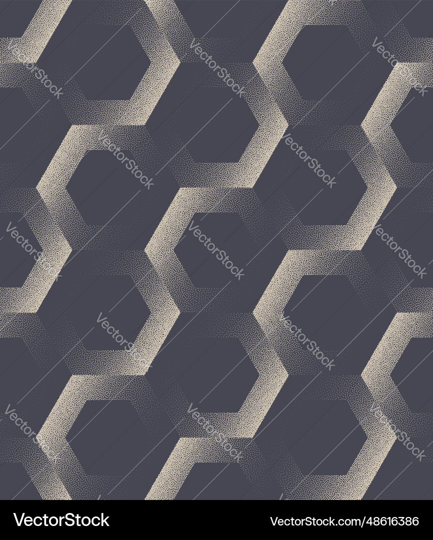 Dynamic Hexagonal Grid Pattern Vector Image