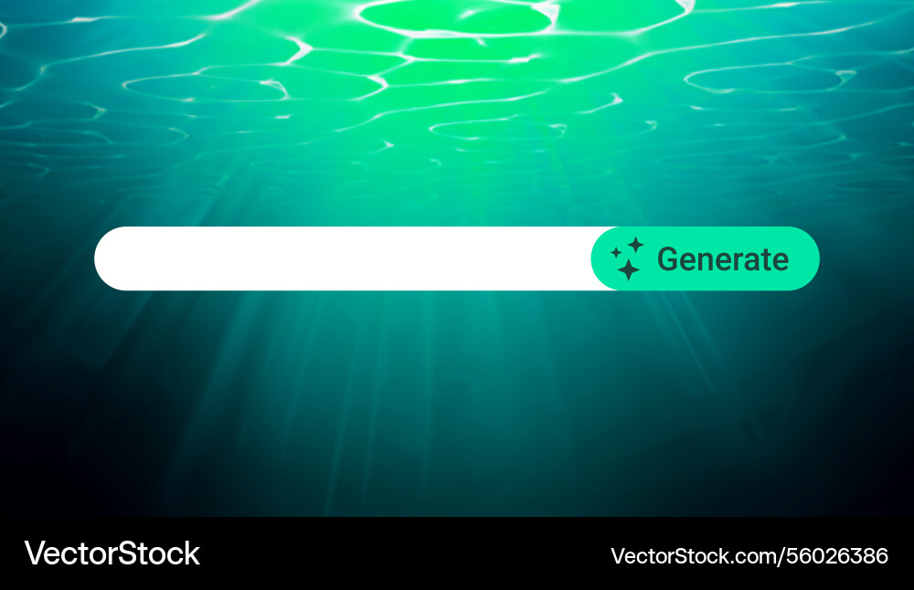 Futuristic search bar with ai generate button Futuristic search bar with ai generate button vector image