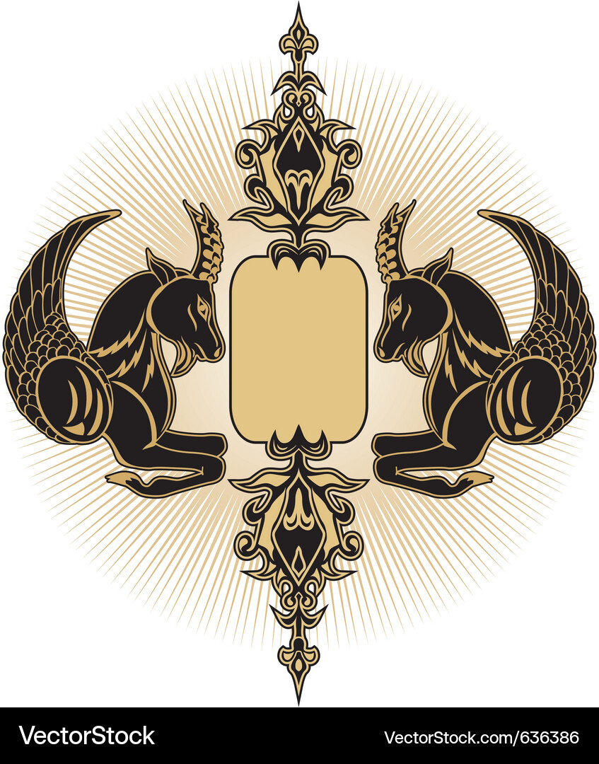 Heraldry crest Vector Image