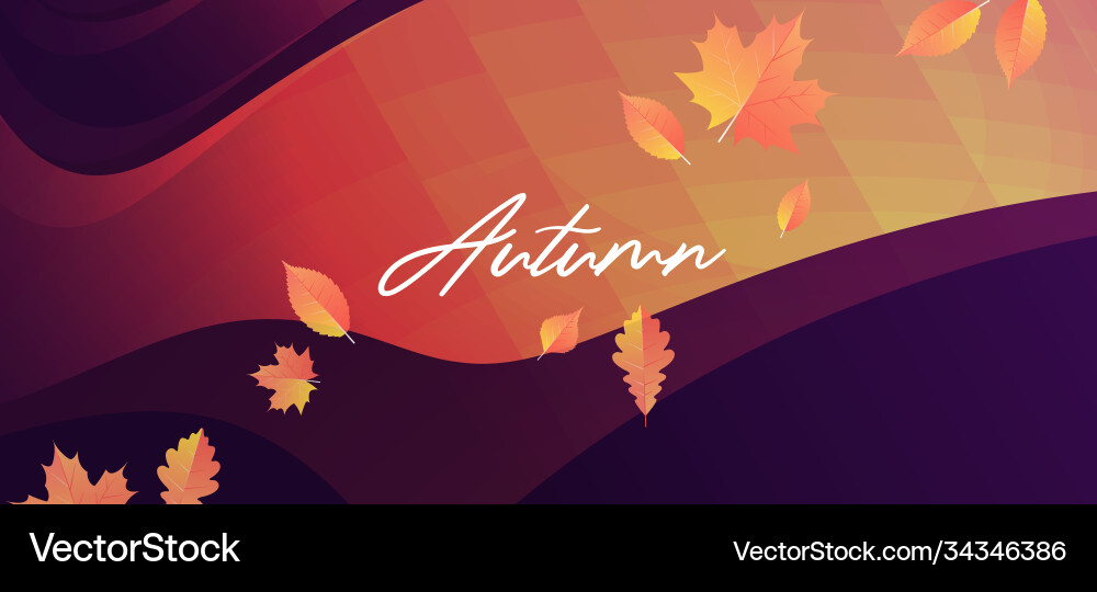 Horizontal colorful background with abstract Vector Image