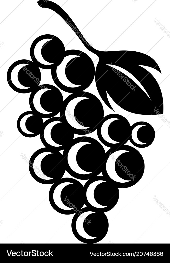 Varietal grape icon simple style Vector Image