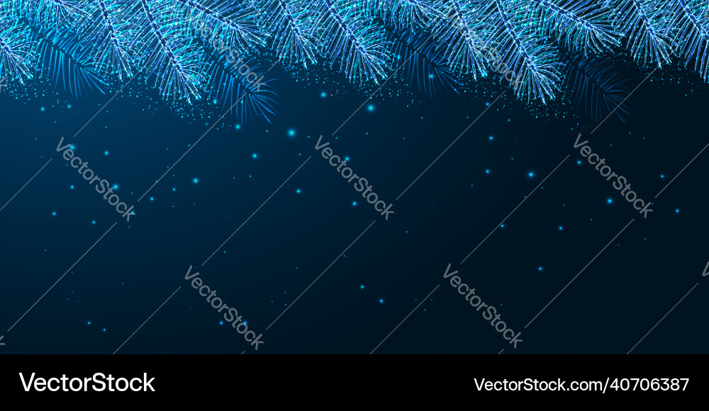 Abstract christmas digital web banner template Vector Image