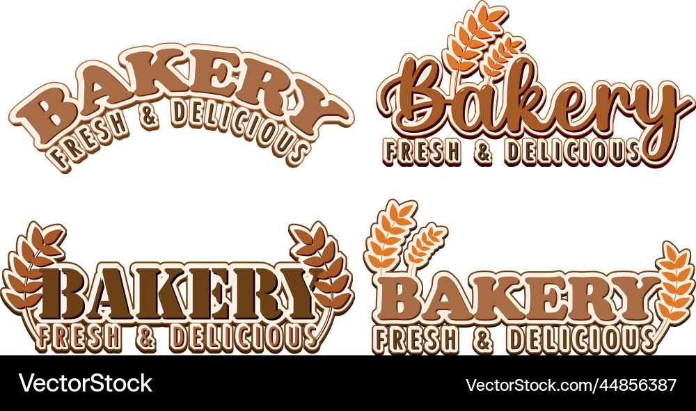 Bäckerei frisch und lecker Text für Banner Bäckerei frisch und lecker Text für Banner vektorbild