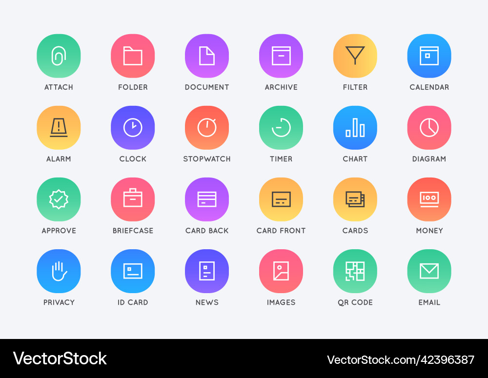 Business user interface ui icon set high quality Business user interface ui icon set high quality vector image