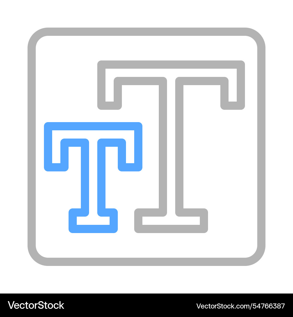 Font type icon concept of typography text editing Font type icon concept of typography text editing vector image