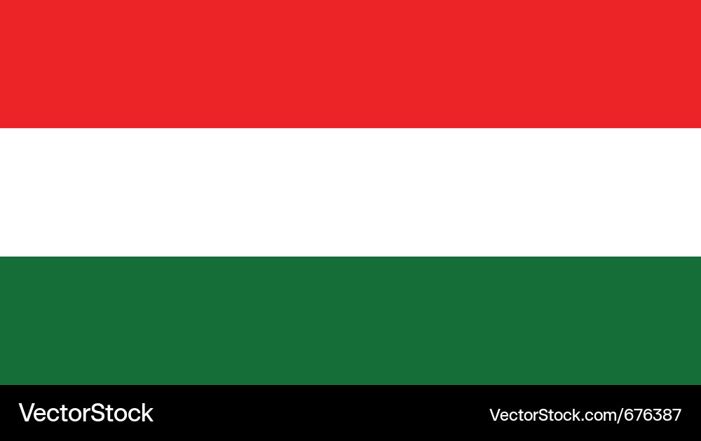 Hungary flag Vector Image