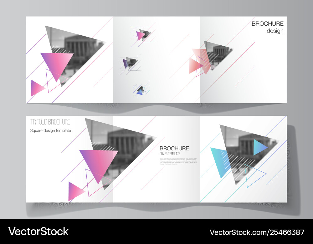 Minimal editable layout square Minimal editable layout square vector image