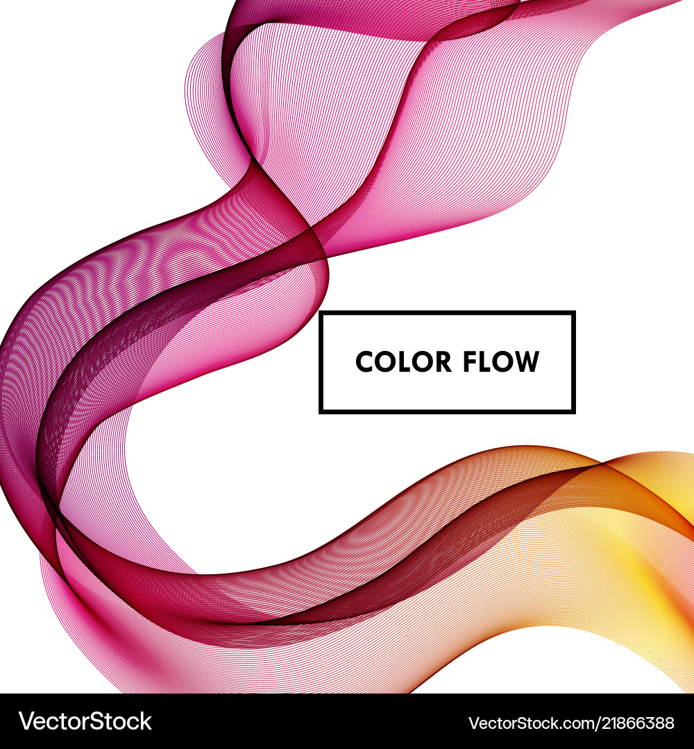 Abstract Color Flow Background vector image