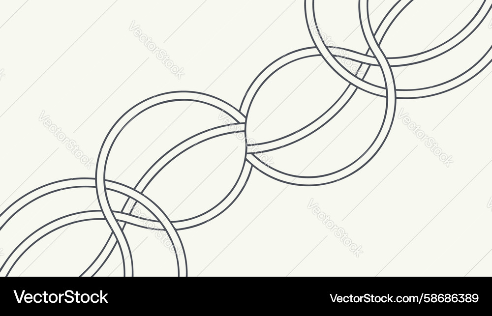 Abstract pattern of fluid interlocking circular Vector Image