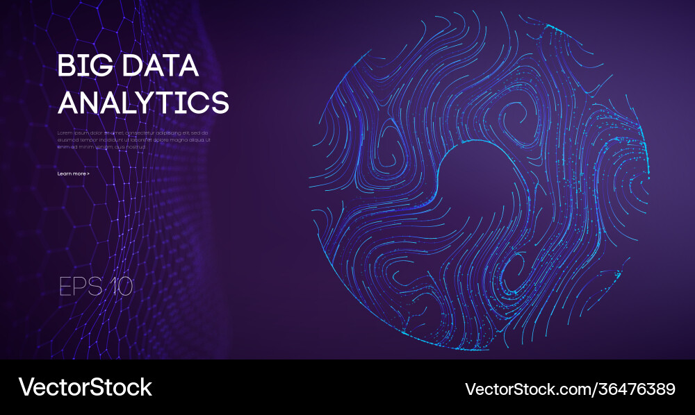 Data Flow & Network Abstraction vector image