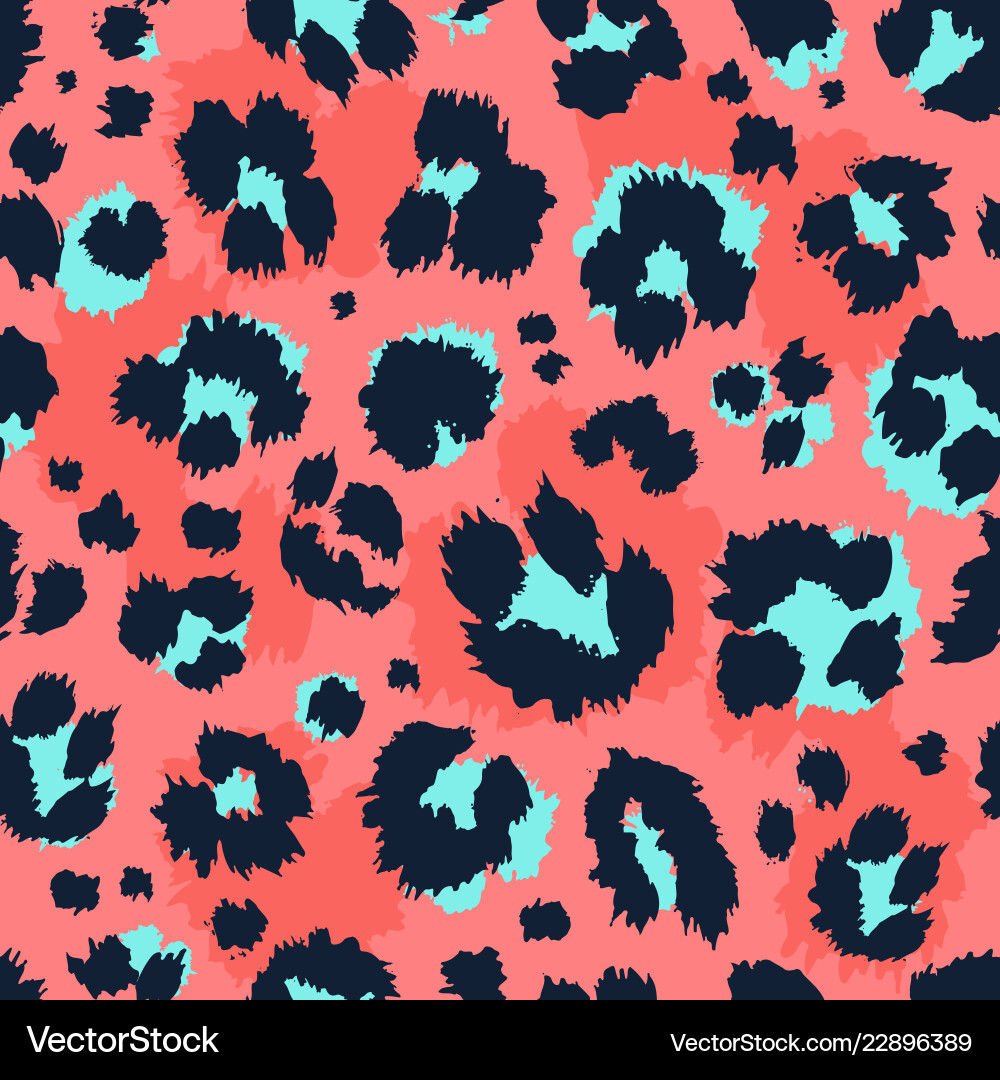 Leopard Pattern - Bold & Colorful vector image
