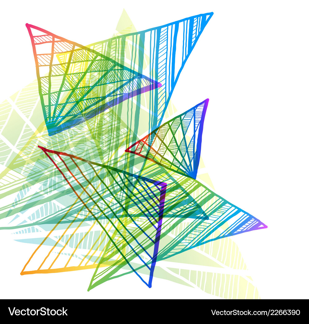 Abstract colorful background with triangles Vector Image