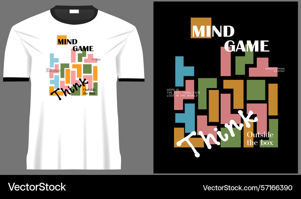 Puzzle game colorful design with typography Puzzle game colorful design with typography vector image