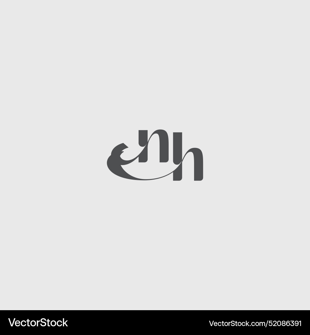 Beauty monogram initial logo simple Royalty Free Vector