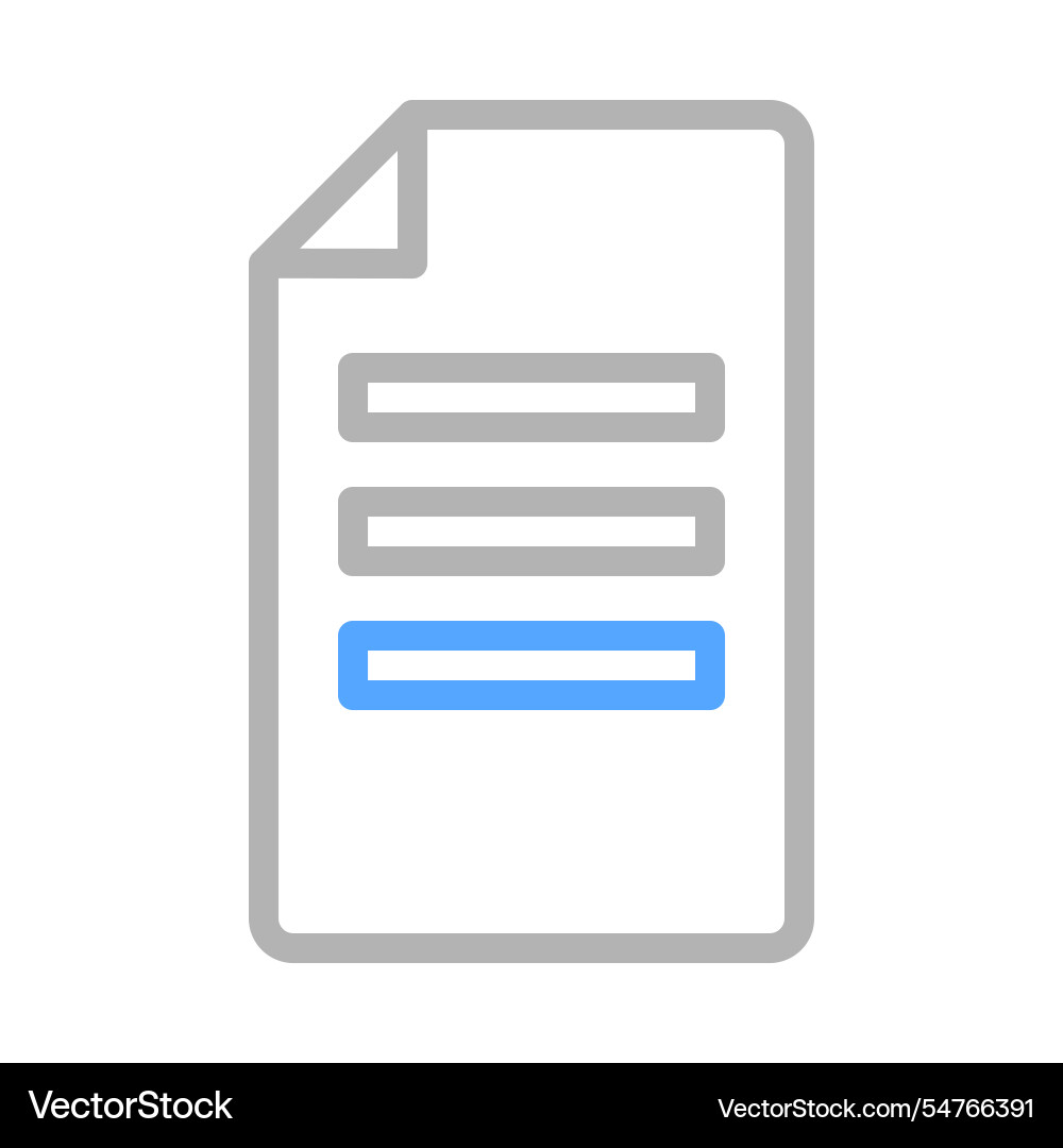 Document file icon concept of business data Document file icon concept of business data vector image