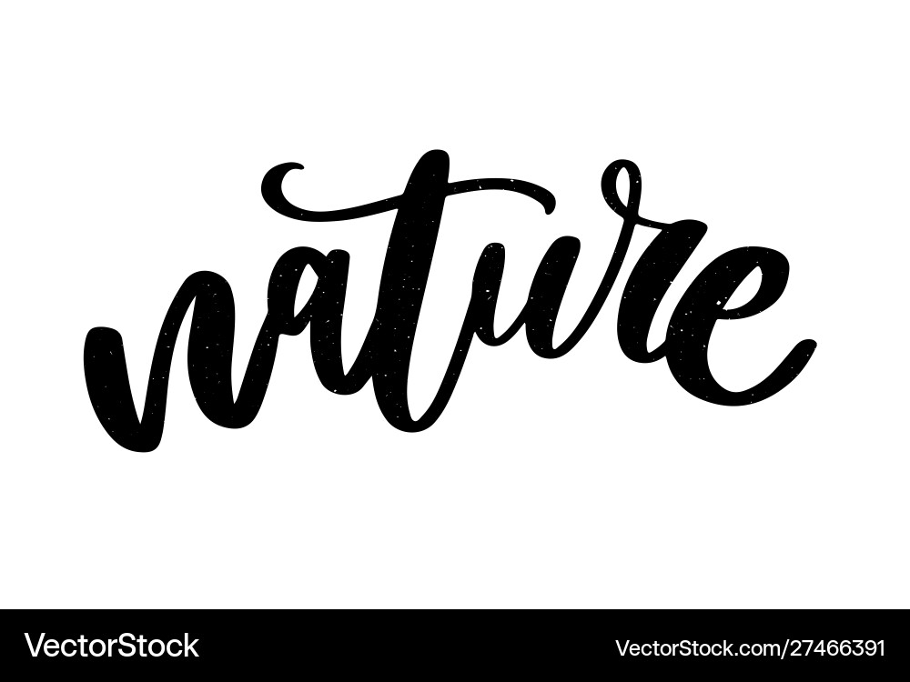 Natural product sticker - handwritten modern Natural product sticker - handwritten modern vector image