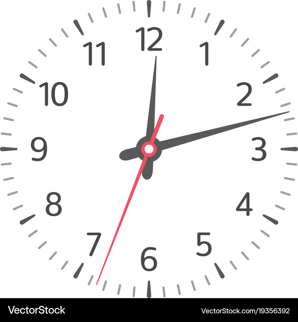 Clock face Royalty Free Vector Image - VectorStock