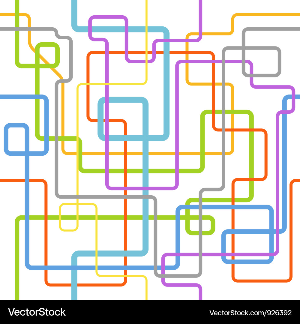 Colorful Line Pattern Vector Image