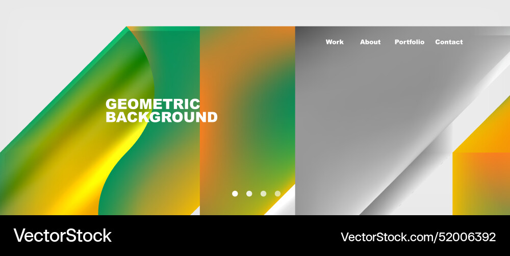 Minimal geometric web site page template design Minimal geometric web site page template design Vector Image
