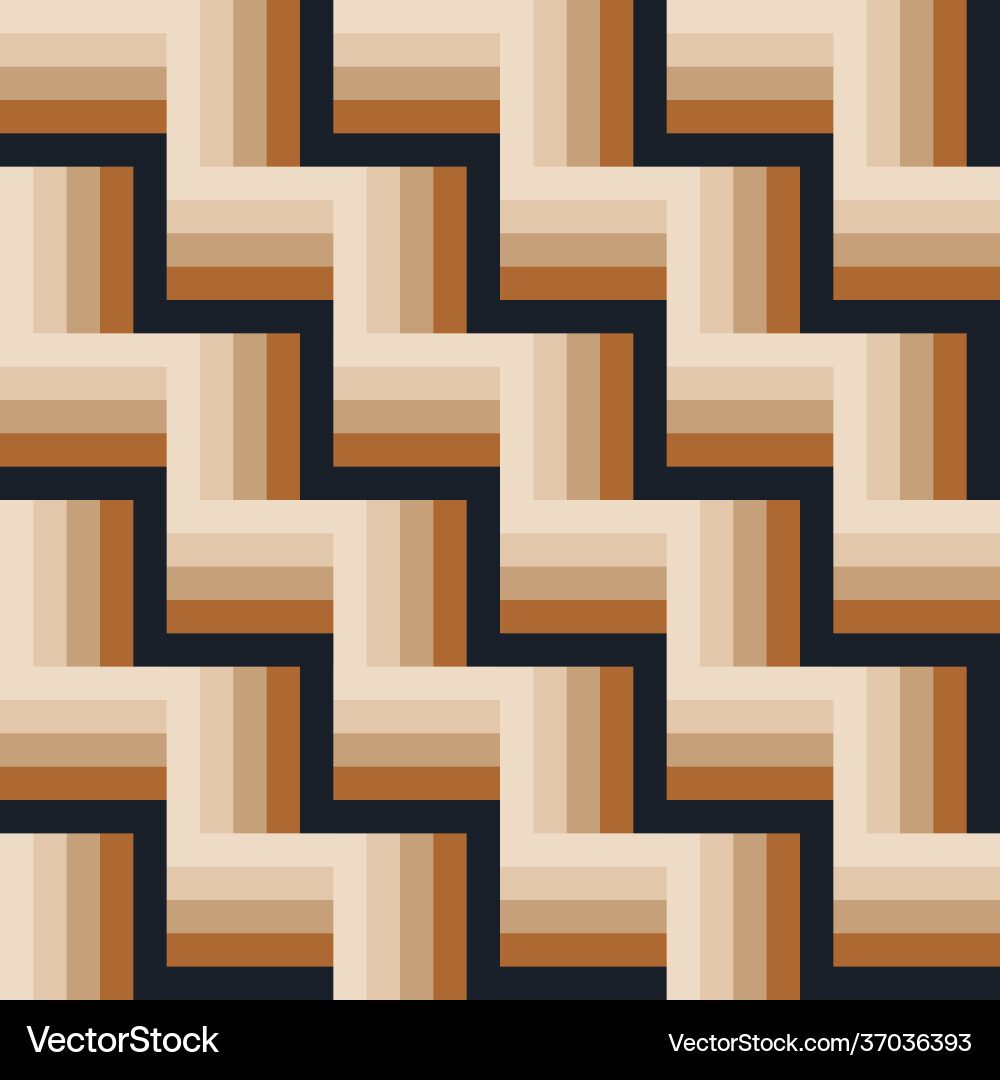 Abstract modern seamless 3d effect stripe pattern vector image