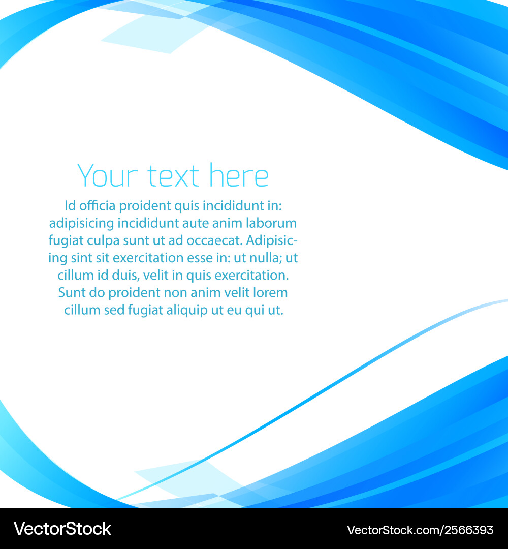 Dynamic Blue Wavy Background – Royalty-Free Vector | VectorStock