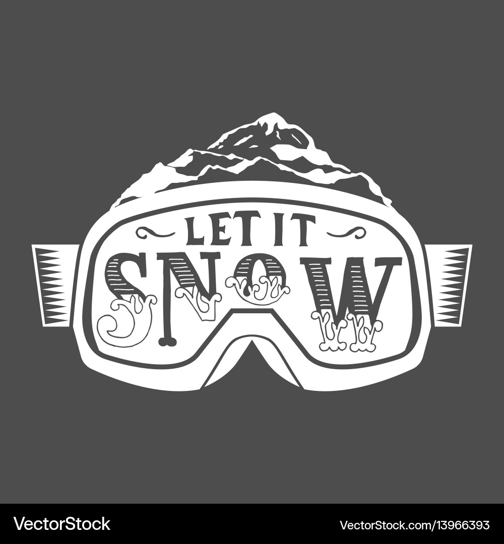 Handgezeichnete Vintage Snowboarding Zitate Handgezeichnete Vintage Snowboarding Zitate vektorbild