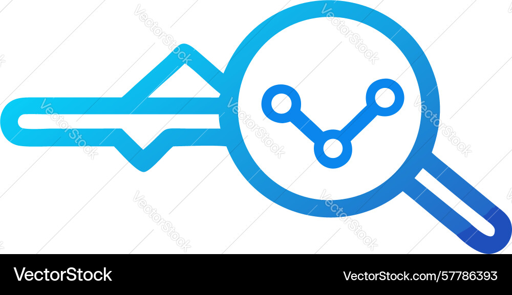 Secure key search for data access design Vector Image