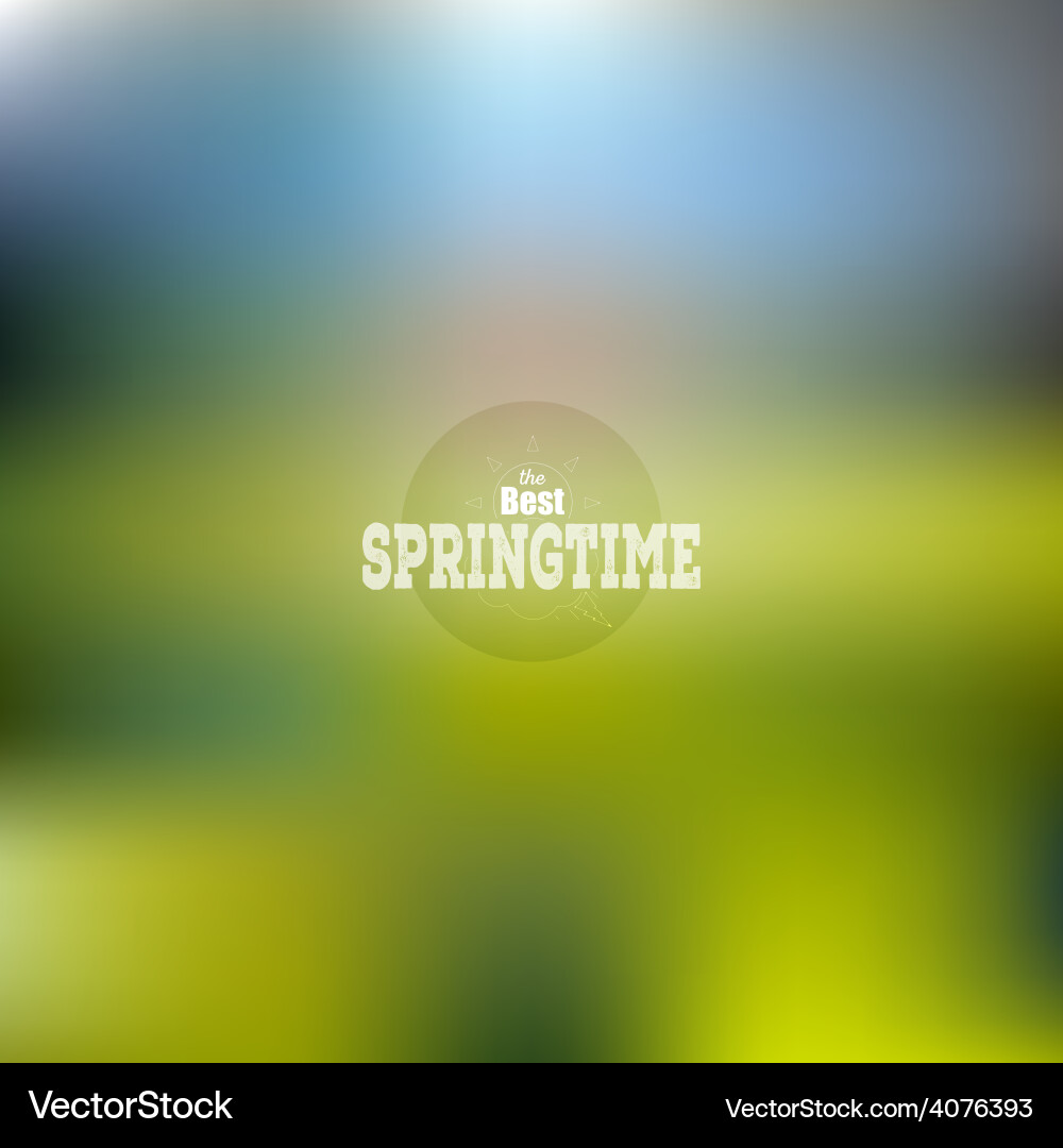 Spring time poster web and mobile vector image