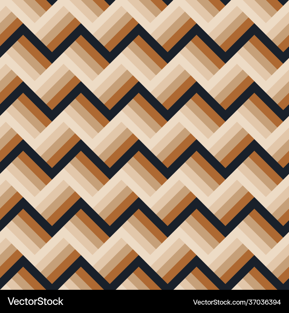 Abstract modern seamless 3d effect stripe pattern Vector Image