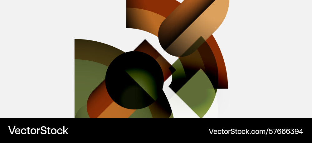 Abstract shapes overlap creating dynamic Abstract shapes overlap creating dynamic Vector Image