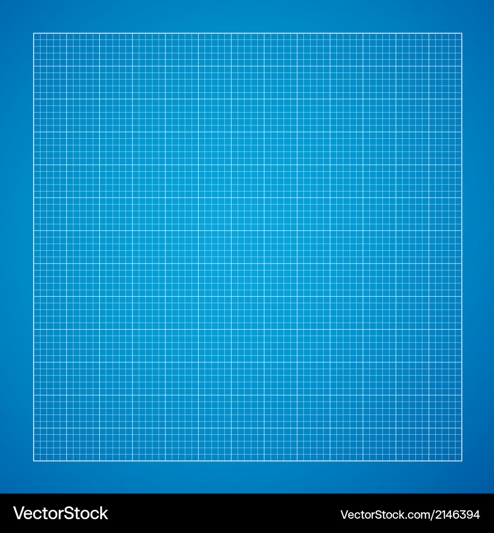 Blueprint Grid Background vector image