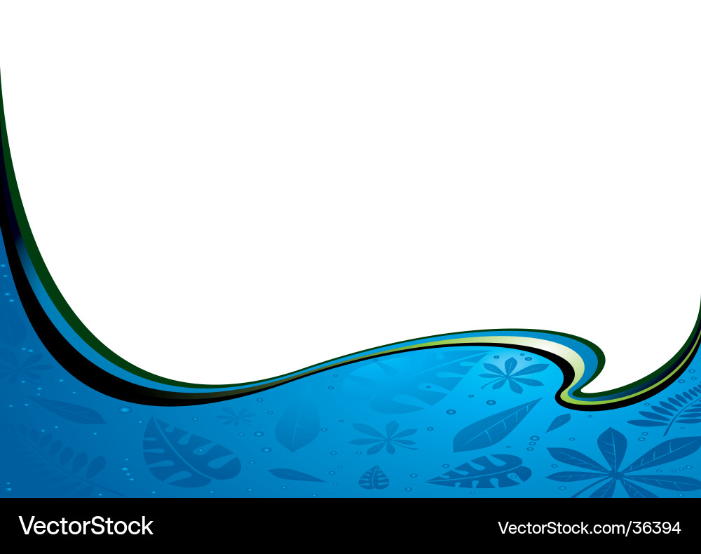 Cobalt Wave Background Vector Image
