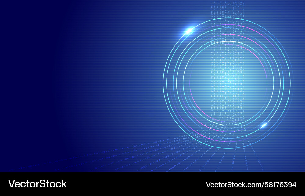 Futuristic Digital Data Streams Vector Image