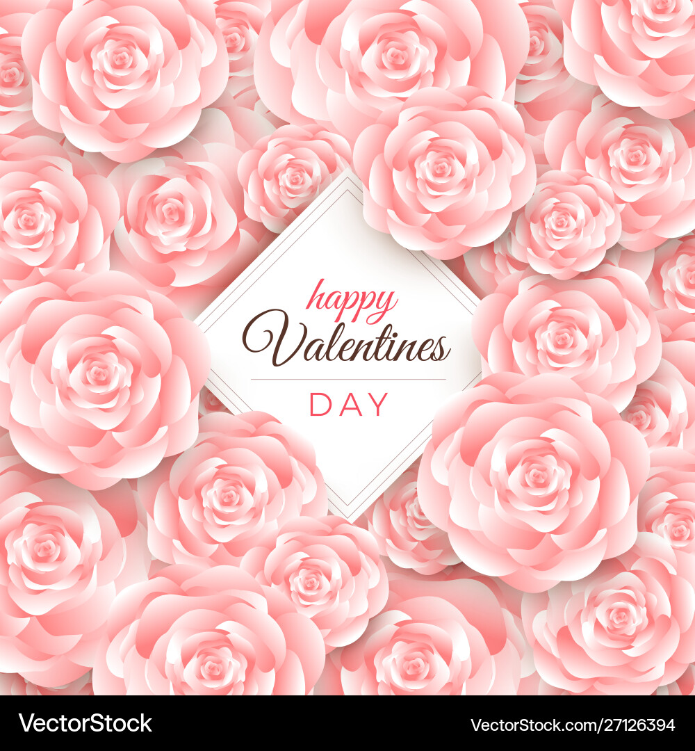 Happy valentines day background Happy valentines day background vector image