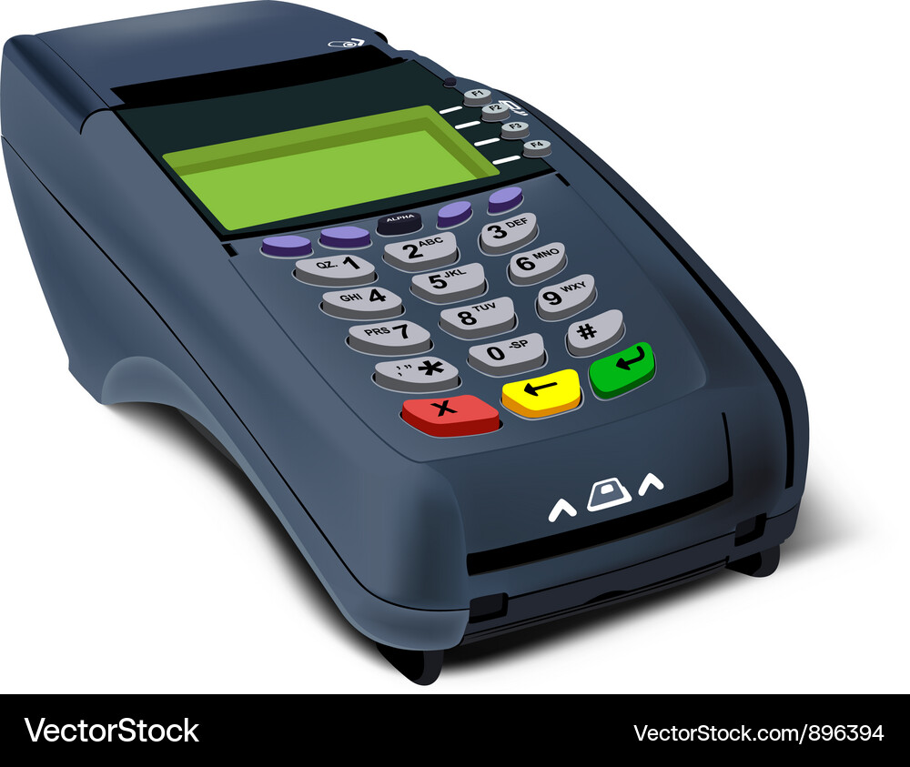 POS Terminal Payment System Vector Image