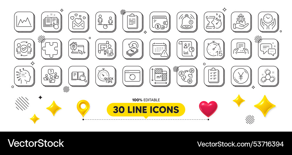 Receive file work home and puzzle line icons pack Receive file work home and puzzle line icons pack vector image