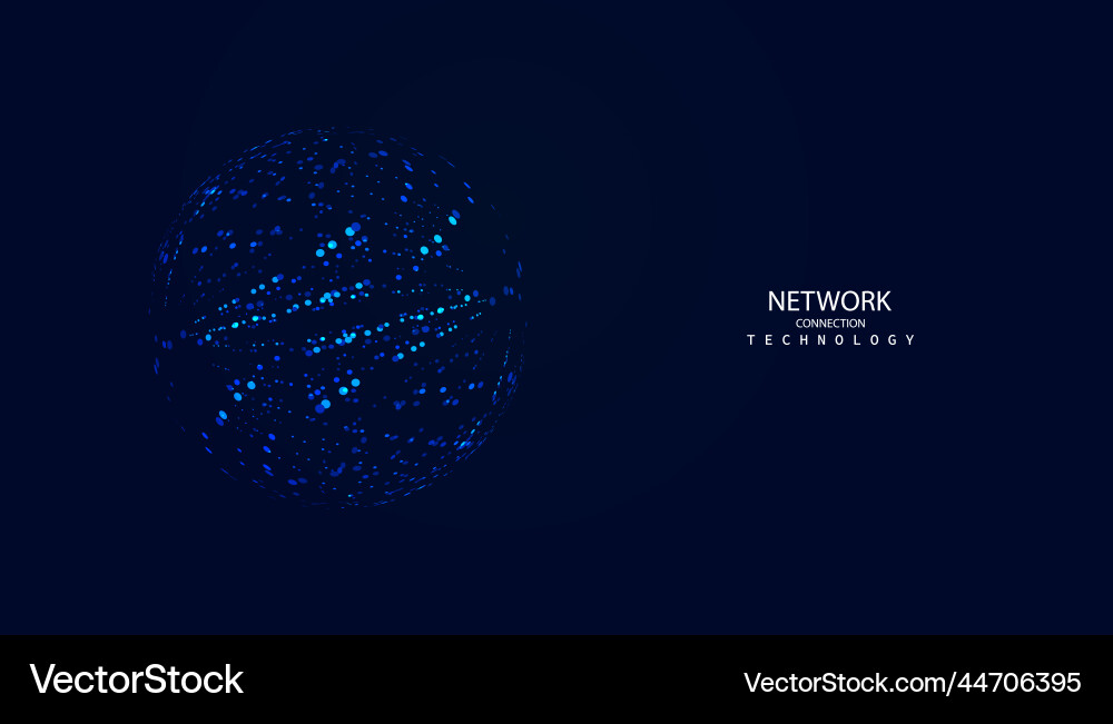 Abstract Digital Network Connection vector image