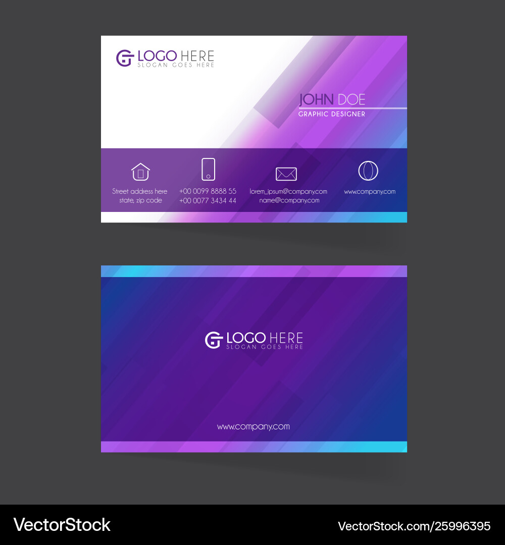 Modern Business Card Template vector image