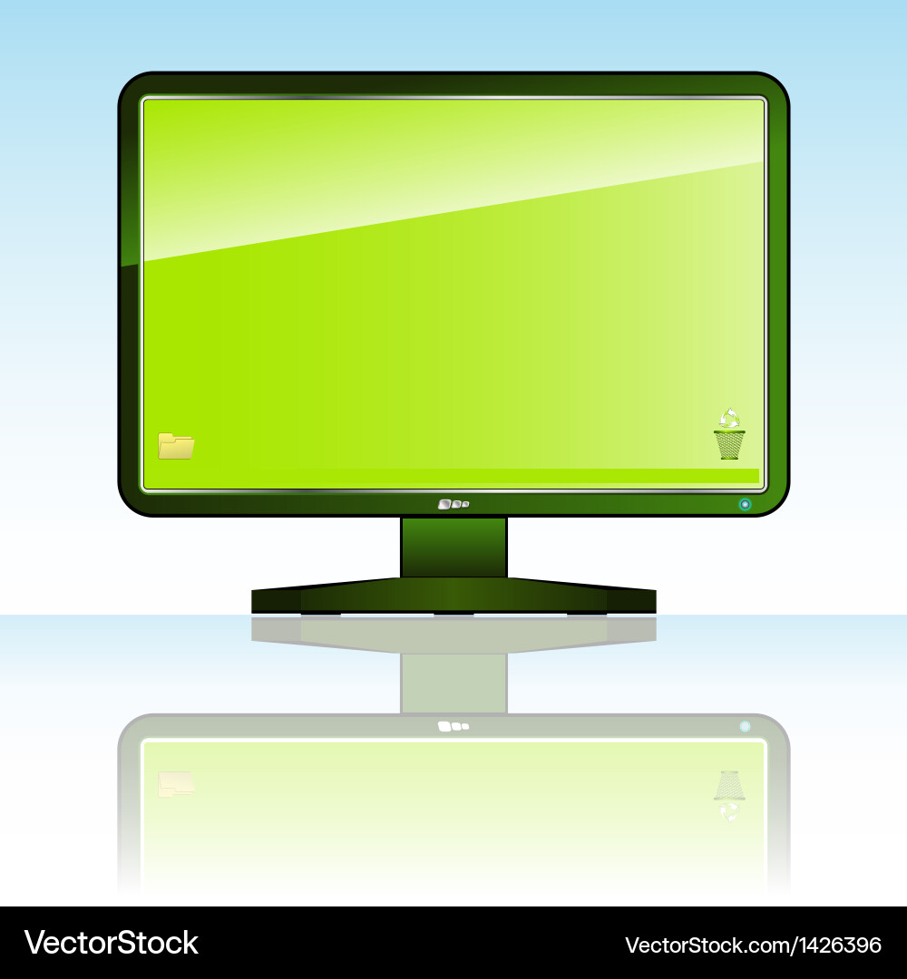 Computer monitor Vector Image