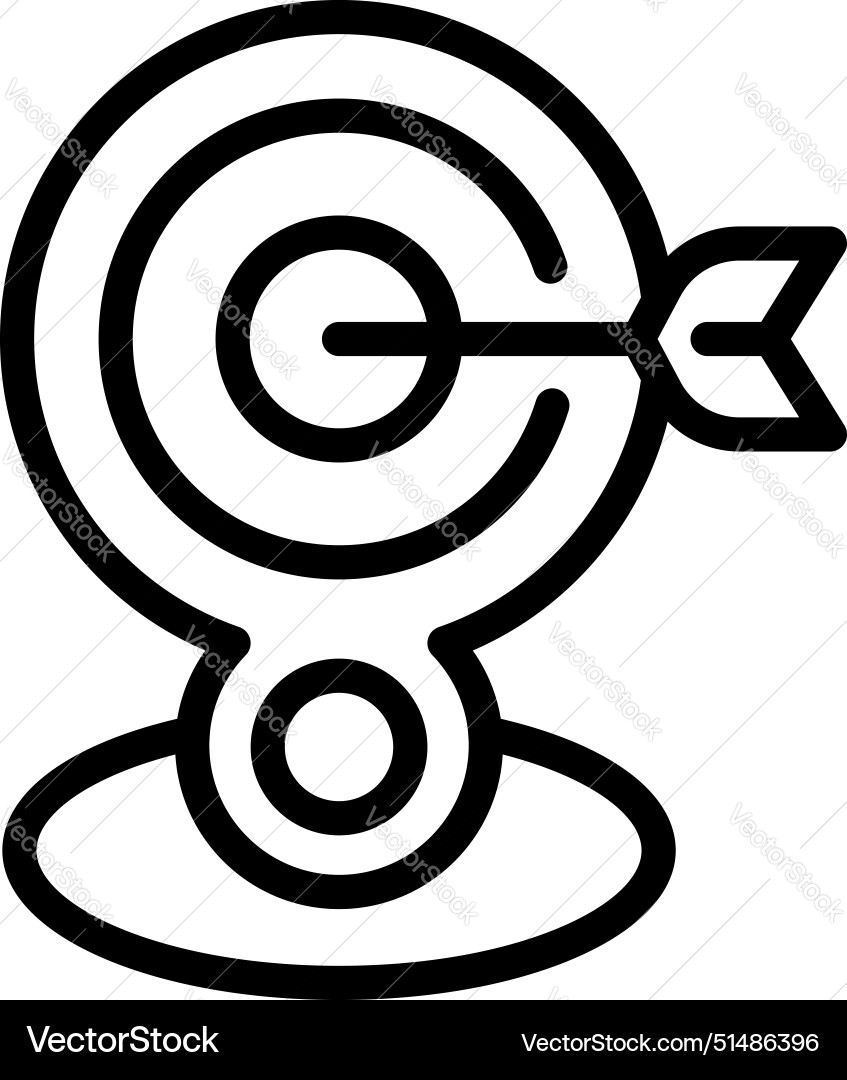 Web camera with target icon Vector Image