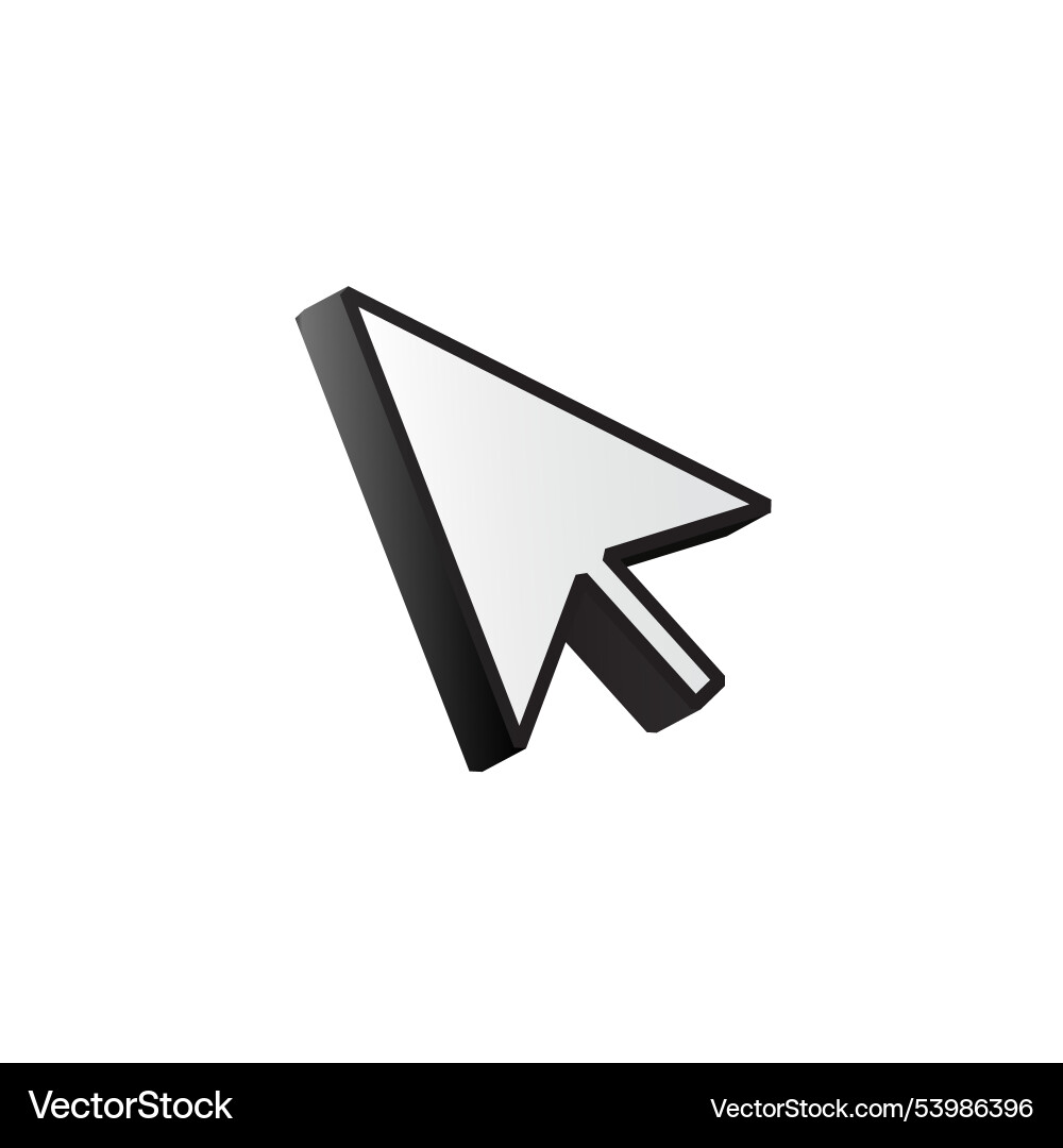 White cursor for computer Vector Image