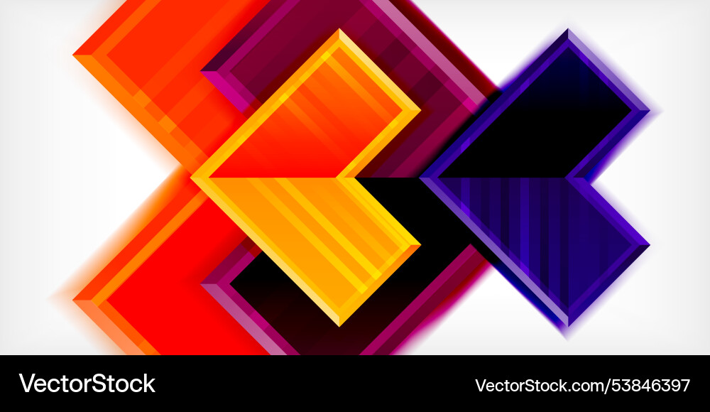Arrow symbols created with 3d effects and line Arrow symbols created with 3d effects and line vector image