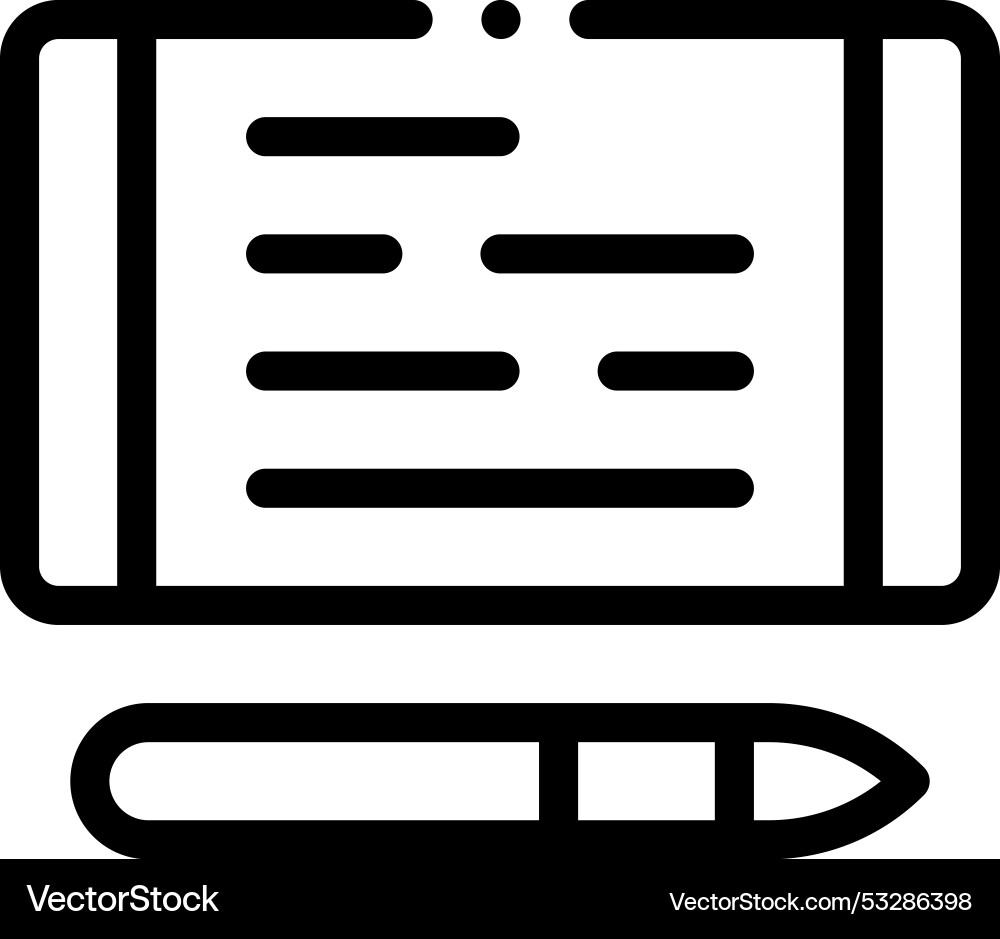 Elearning icon thin linear style design isolated Elearning icon thin linear style design isolated vector image