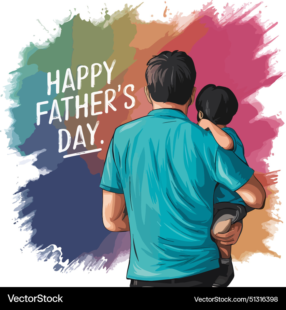 Father's Day Celebration Royalty Free Vector Image