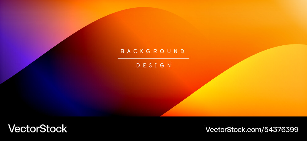 Bright rainbow style color gradient with curve Bright rainbow style color gradient with curve vector image
