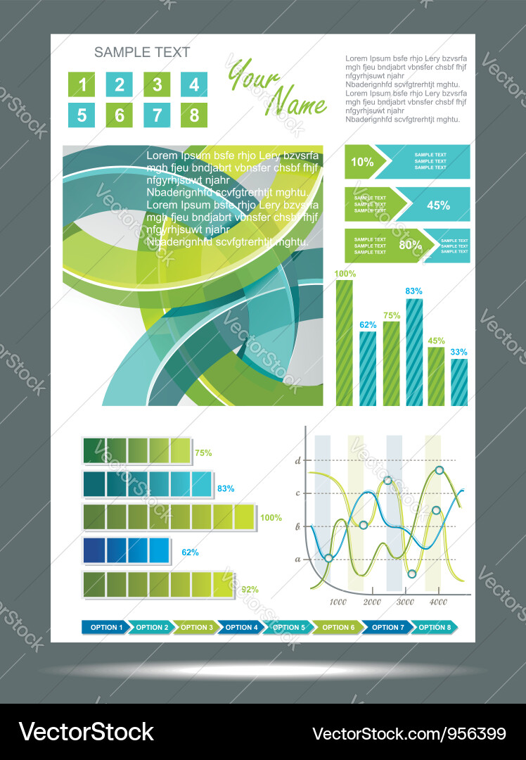 Modern Tech Banner with Information Graphics Vector Image