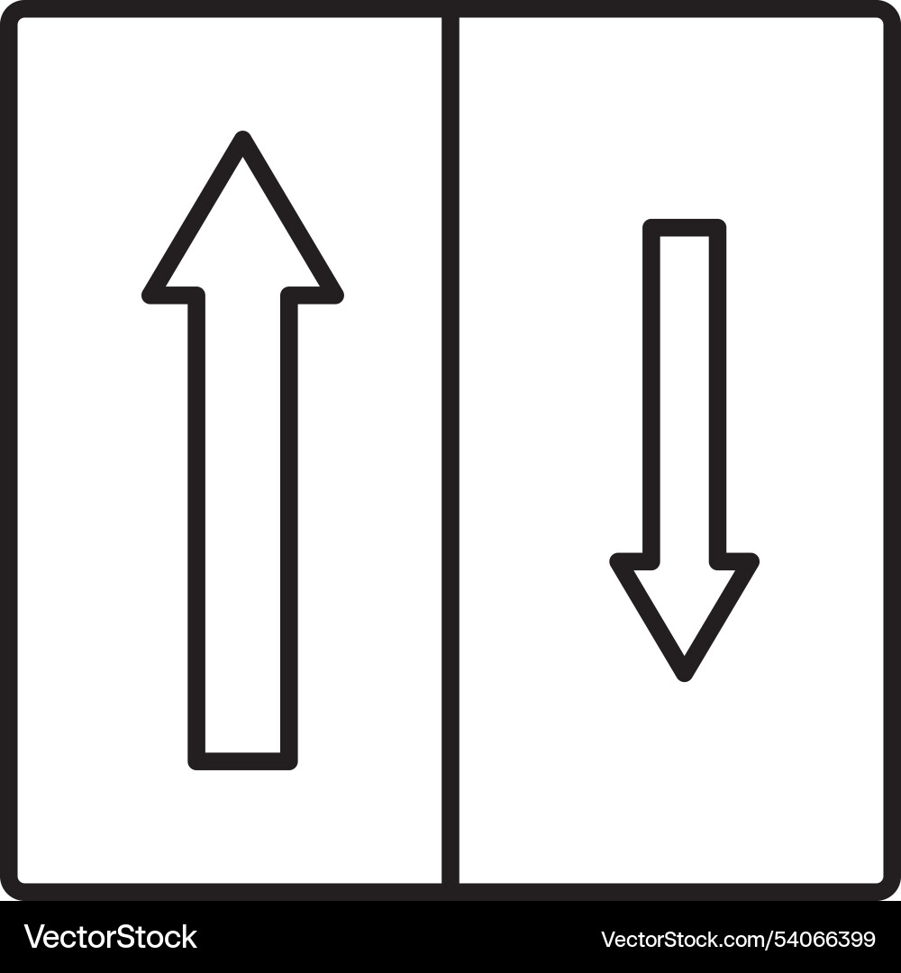 Priority oncomming line icon design Vector Image