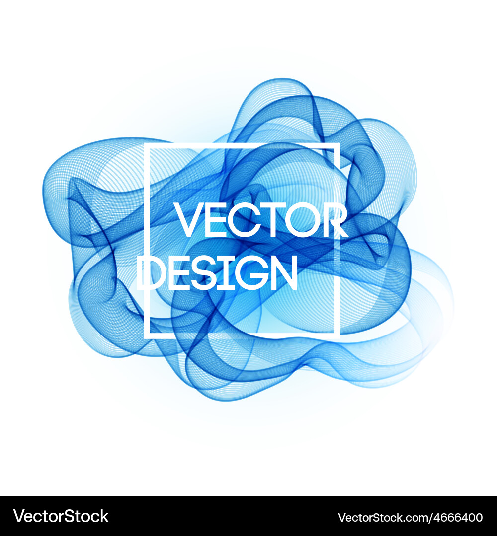 Abstract curved lines background template Vector Image