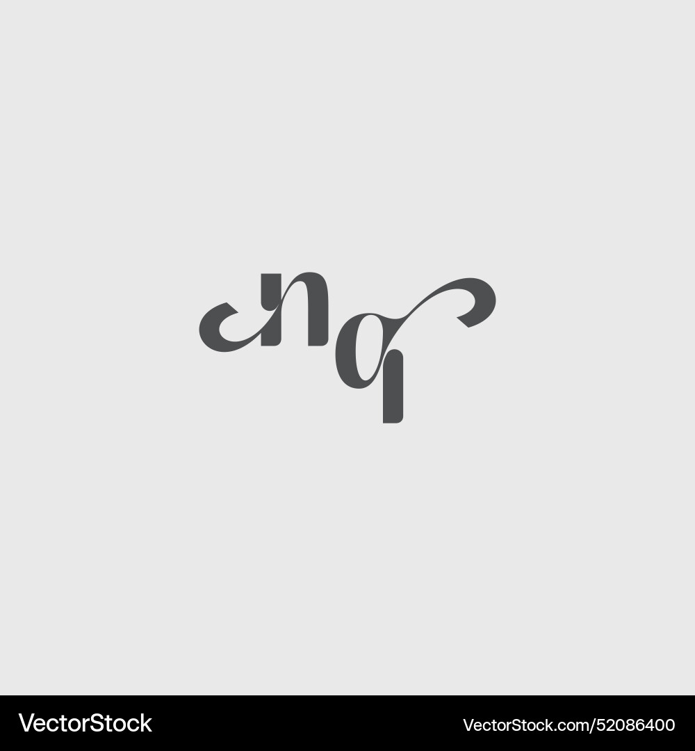 Beauty monogram initial logo simple Royalty Free Vector